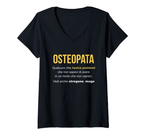 Mujer Definición de Osteópata | Regalo de Osteópata Camiseta Cuello V