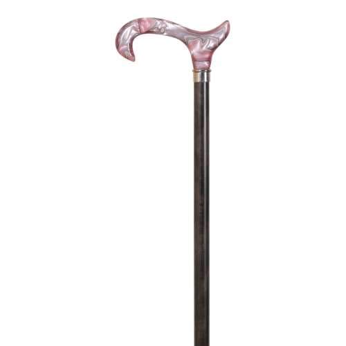 Muletilla bastón con puño de metacrilato Rosa