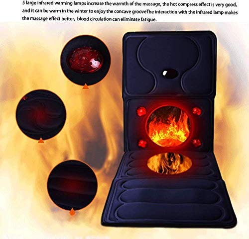 Multi-Función De Masaje Shiatsu Mat, De Cuerpo Entero Colchón De Masaje, con Calor Eléctrico Mat Masaje para Silla De Amortiguador De La Manta para Corporal Calmante