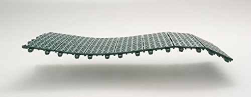 Multiplate 03MPVE - Baldosas Flexibles de plástico, 55,5 x 55,5 cm, Color Verde