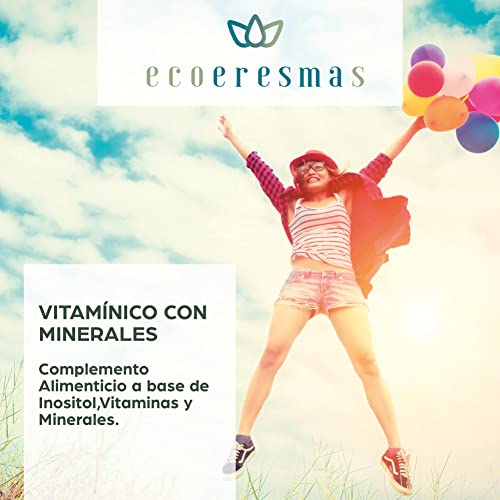 Multivitaminas y minerales| Vitaminas para el cansancio | Vitaminas A, B, C, D y E + Hierro + Magnesio | Multivitamínico| Ayuda a tus defensas | Mayor Energía y Vitalidad| 60 cápsulas