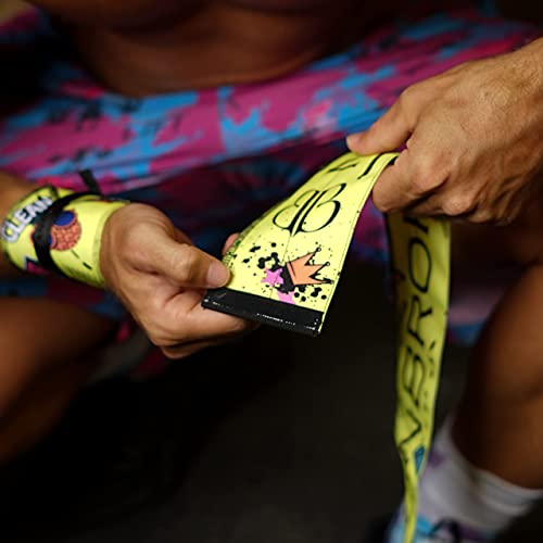Muñequeras BANBROKEN (1 PAR) Estabilidad en muñecas para Fitness, Gimnasio, Crossfit, Calistenia, Halterofilia, Pesas - Hombre, Mujer -Talla Única (2unds)… (Amarillo)
