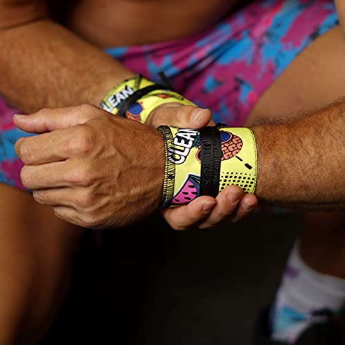 Muñequeras BANBROKEN (1 PAR) Estabilidad en muñecas para Fitness, Gimnasio, Crossfit, Calistenia, Halterofilia, Pesas - Hombre, Mujer -Talla Única (2unds)… (Amarillo)