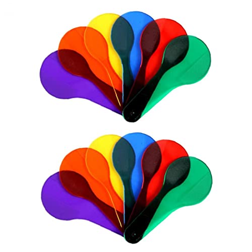Murezima Aprendizaje Infantil Color Color Ayuda de enseñanza Ayuda para el bebé Juguete Educativo Plástico Transparente Raqueta Forma Color Cognitivo Tablero Color Iluminación Juguete Combinación