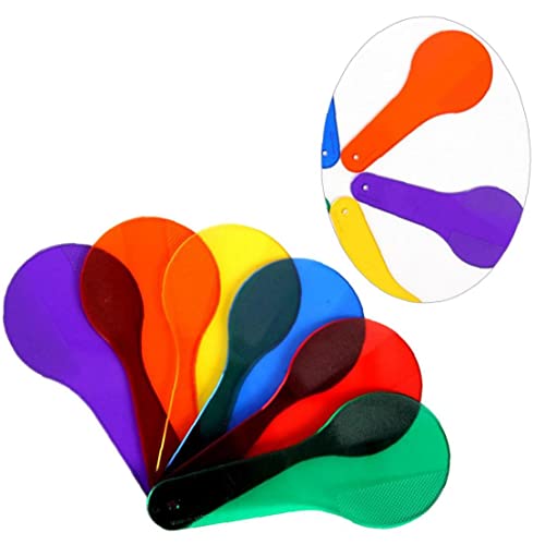 Murezima Aprendizaje Infantil Color Color Ayuda de enseñanza Ayuda para el bebé Juguete Educativo Plástico Transparente Raqueta Forma Color Cognitivo Tablero Color Iluminación Juguete Combinación