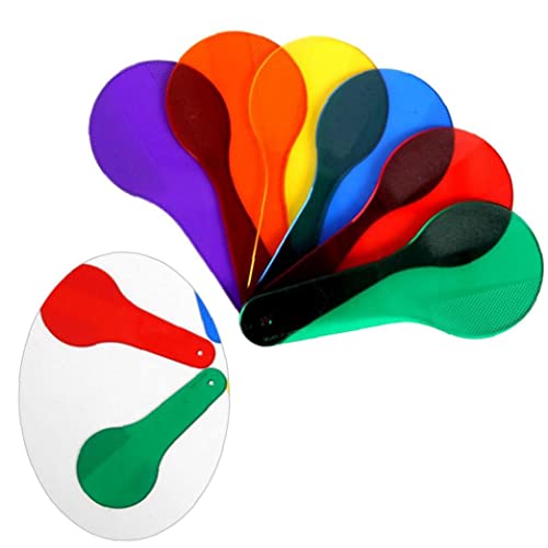 Murezima Aprendizaje Infantil Color Color Ayuda de enseñanza Ayuda para el bebé Juguete Educativo Plástico Transparente Raqueta Forma Color Cognitivo Tablero Color Iluminación Juguete Combinación