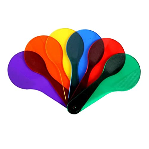 Murezima Aprendizaje Infantil Color Color Ayuda de enseñanza Ayuda para el bebé Juguete Educativo Plástico Transparente Raqueta Forma Color Cognitivo Tablero Color Iluminación Juguete Combinación