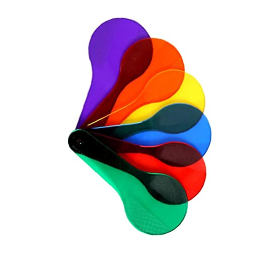 Murezima Aprendizaje Infantil Color Color Ayuda de enseñanza Ayuda para el bebé Juguete Educativo Plástico Transparente Raqueta Forma Color Cognitivo Tablero Color Iluminación Juguete Combinación