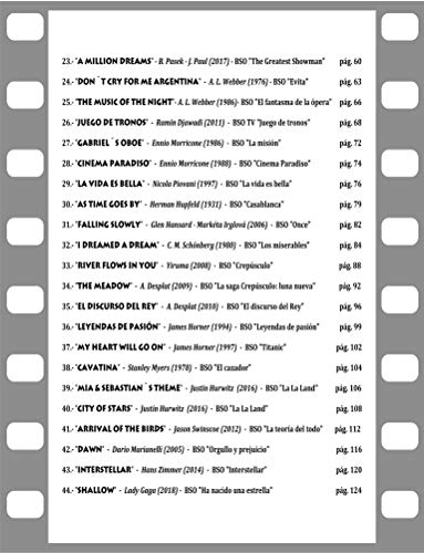 Música De Cine: Partituras para aficionados al piano