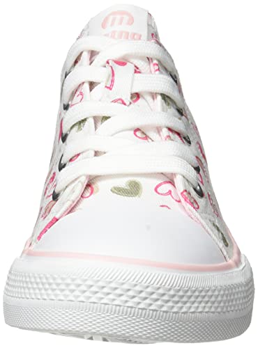 Mustang 81200, Zapatillas Deportivas, Blanco (Canver Hearts White), 35 EU