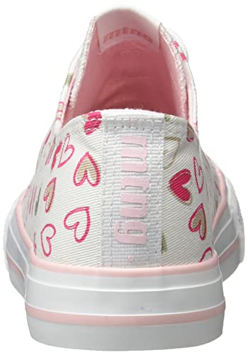 Mustang 81200, Zapatillas Deportivas, Blanco (Canver Hearts White), 35 EU