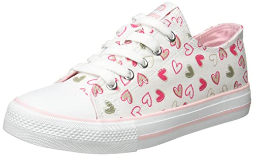 Mustang 81200, Zapatillas Deportivas, Blanco (Canver Hearts White), 35 EU