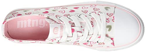 Mustang 81200, Zapatillas Deportivas, Blanco (Canver Hearts White), 35 EU