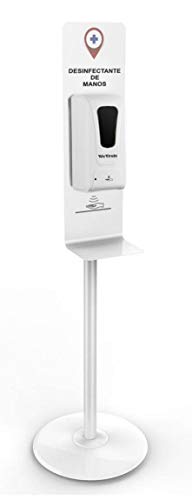 Mx Onda Dispensador de hidrogel automático con pie, Blanco, 1 Metro