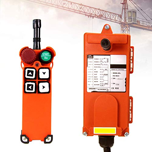 MXBAOHENG Mando para Grua Mando Puente Grua F21-4S 220V Mando para Polipasto Mando Grua 1*Receptor 1* Transmisor