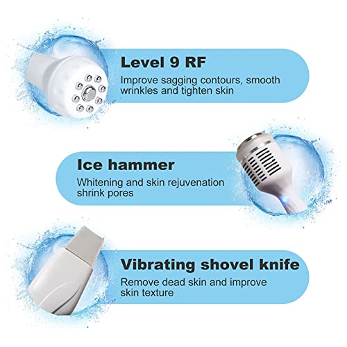 MXCYSJX Máquina de Belleza Facial de oxígeno de hidrógeno, 6 en 1 hidro Chorro de oxígeno Micro Burbujas pulverizador máquina hidrofacial de Limpieza de poros y Puntos Negros