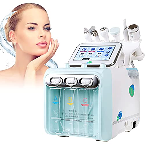 MXCYSJX Máquina de Belleza para el Cuidado de la Piel con hidrógeno y oxígeno, 6 en 1, Multifuncional, aspiradora, Limpieza Facial, rociador Facial con Chorro de Agua y oxígeno