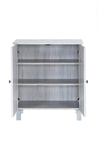 MyosHome - Mueble Zapatero Roble Polar De 60 x 33 x 70 cm Iris