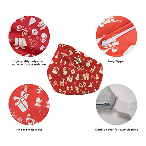 N /D Bean Bags Funda para silla de almacenamiento de animales de peluche para interiores y exteriores para niños y adolescentes adultos/frijoles no incluidos (copos de nieve blancos