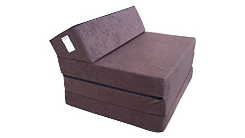 Natalia Spzoo Colchón Plegable Cama de Invitados colchón de Espuma 200x70 cm FM (Marrón)