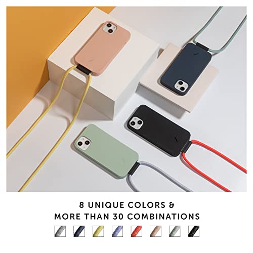 Native Union Bandolera – Bandolera Ajustable y Desmontable – Fabricada con Poliéster Reciclado rPET - Sólo para los Native Union Clic Classic y Clic Pop para iPhone 13, Pro & Pro MAX (Slate)