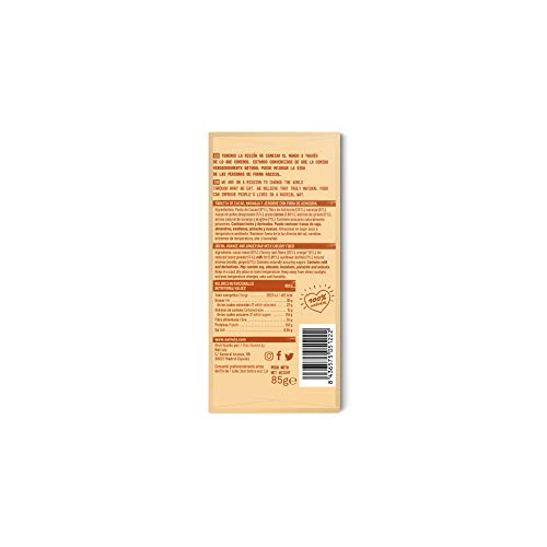 NATRULY Tableta de Chocolate sin Azúcar y sin Edulcorantes | Endulzado con Fibra de Achicoria | Sabor Naranja + Jengibre + 70% Cacao -Pack 2x85g