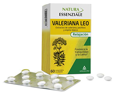 NATURA ESSENZIALE Valeriana Leo - 60 comprimidos - Favorece la tranquilidad y la calma - Complemento alimenticio con extractos de valeriana, pasiflora y espino blanco. A partir de 12 años.