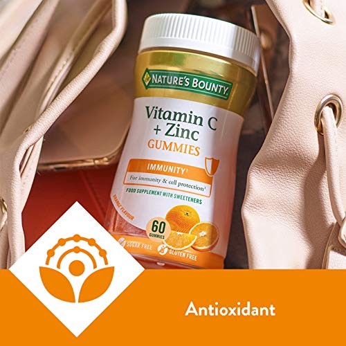 Nature's Bounty | Vitamina C y Zinc Gummies | 60 Gominolas