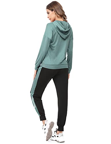 NB Conjunto Chandal Mujer Sudaderas con Cremallera Capucha Y Pantalones Largos Conjuntos Deportivos Dos Piezas Conjunto Pijamas Chandal Mujer Completo