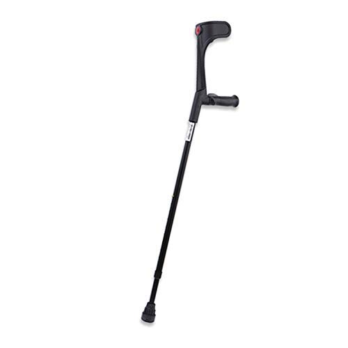 N\C Muletas ergonómicas Cane para antebrazo: ergonómicas, amortiguadoras, Antideslizantes, Plataformas de Reposo para Las Rodillas, Ajustables, Plegables, Derecha (tamaño: Izquierda)