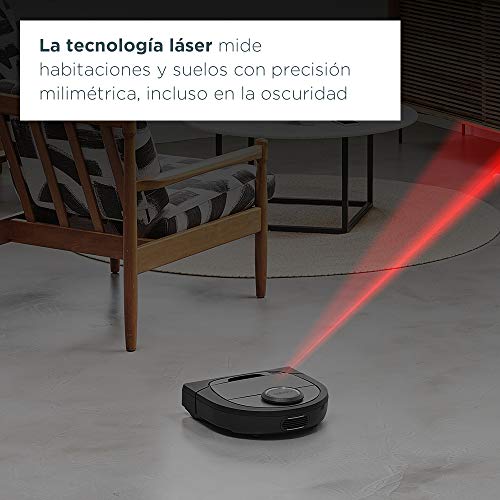 Neato Robotics 945-0296/D701 Robot Aspirador, 61 W, 0.7 litros, 69 Decibelios, Plastique, Gris Y Negro