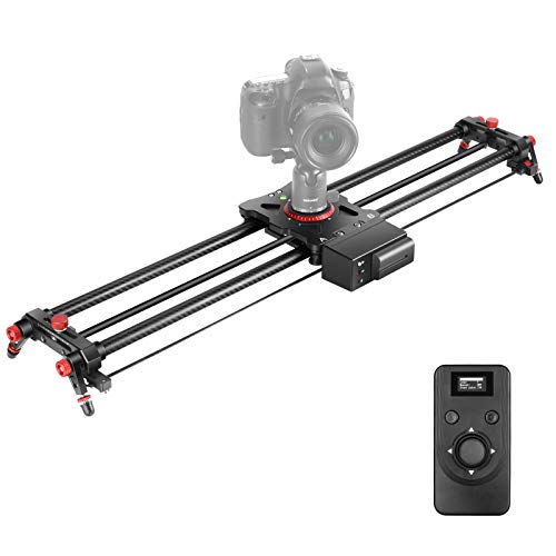 Neewer Control Deslizante Cámara Motorizada de 100cm Control Inalámbrico 2,4G Carril de Seguimiento de Fibra de Carbono con Motor de Silencio Toma de Video Secuencial Toma de Enfoque de Seguimiento