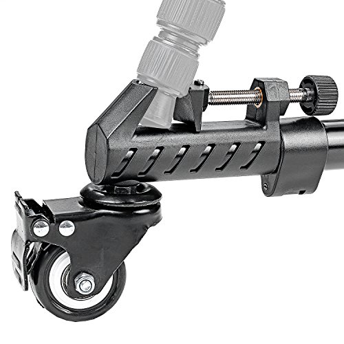 Neewer - Fotografía Professional Heavy Duty Trípode Dolly con Ruedas de Goma y Patas Ajustables para Canon Nikon Sony Cámaras DSLR Videocámara Iluminación de Video Fotográfico