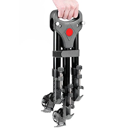Neewer - Fotografía Professional Heavy Duty Trípode Dolly con Ruedas de Goma y Patas Ajustables para Canon Nikon Sony Cámaras DSLR Videocámara Iluminación de Video Fotográfico