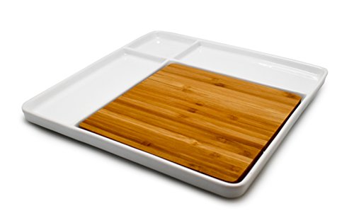 NERTHUS FIH 336 - Plato de snacks de porcelana, para servir, plato de Aperetivos