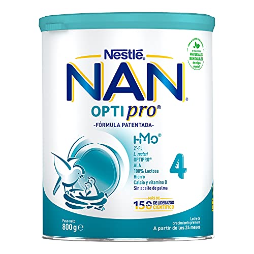 Nestlé Nan Optipro 4 Fórmula de Crecimiento en Polvo, 24 Meses +, 800g