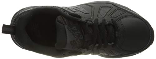 New Balance 624v5, Cross Trainer Mujer, Negro (Black), 37.5 EU