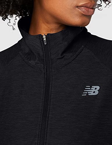 New Balance Sport Spacedye Camiseta de media cremallera, Mujer