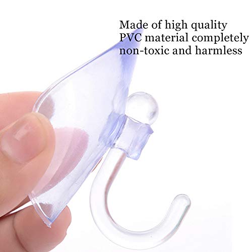 NewZC - 40 PCS Ganchos para Toallas con Ventosas para Colgar en La Pared o en La Ventana Ganchos con Ventosa para Toallas Esponjas y Otros Accesorios de Baño