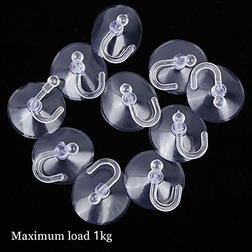 NewZC - 40 PCS Ganchos para Toallas con Ventosas para Colgar en La Pared o en La Ventana Ganchos con Ventosa para Toallas Esponjas y Otros Accesorios de Baño