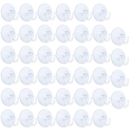 NewZC - 40 PCS Ganchos para Toallas con Ventosas para Colgar en La Pared o en La Ventana Ganchos con Ventosa para Toallas Esponjas y Otros Accesorios de Baño