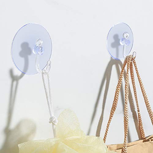 NewZC - 40 PCS Ganchos para Toallas con Ventosas para Colgar en La Pared o en La Ventana Ganchos con Ventosa para Toallas Esponjas y Otros Accesorios de Baño