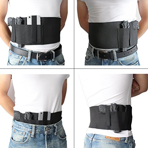 NIANPU Belly Band Gun Holster - Funda para pistola con banda abdominal izquierda o derecha