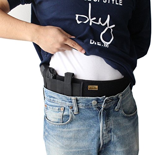 NIANPU Belly Band Gun Holster - Funda para pistola con banda abdominal izquierda o derecha