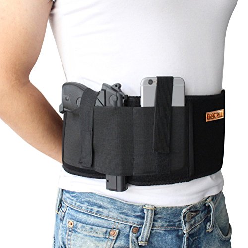 NIANPU Belly Band Gun Holster - Funda para pistola con banda abdominal izquierda o derecha