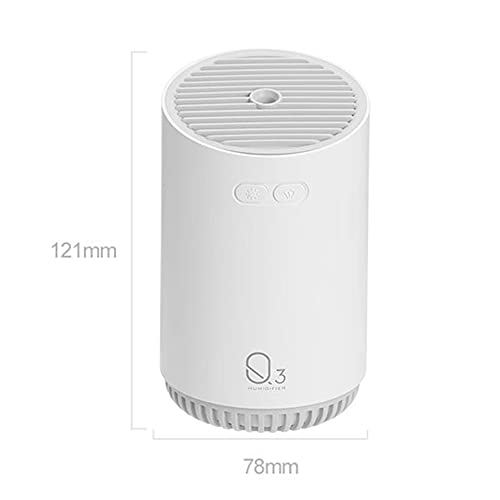 NiC IS COCNG Humidificador inalámbrico Humidificador portátil de Niebla fría, difusor inalámbrico de aceites Esenciales, Apagado automático, Funciona hasta 12 Horas (320 ml)