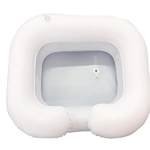 Nicetruc Cama Inflable El Lavado del Cabello Champú del Lavabo Lavabo con Tubo de Drenaje para Personas de Movilidad Reducida Postrado en Cama y Cuidado