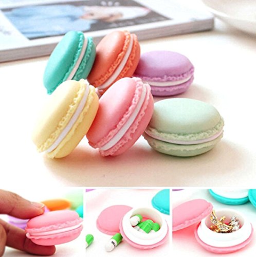 Nikgic. Bonita caja pastillero con forma de macaron, para también para joyas o dulces