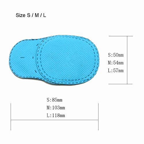 Niños ambliopía parches oculares 6pcs, niños astigmatismo estrabismo ojo perezoso parche para niños niñas visión entrenamiento (S, Azul)