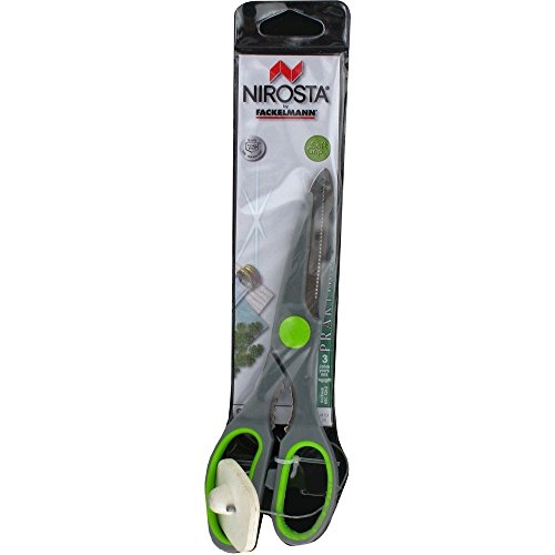Nirosta Tijeras con Abrebotellas, Aluminio, Grey/Green